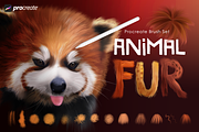Animal Fur Procreate Brushes, a Brush Add-On by Mels Brushes (Thumbnail 1 of 3)