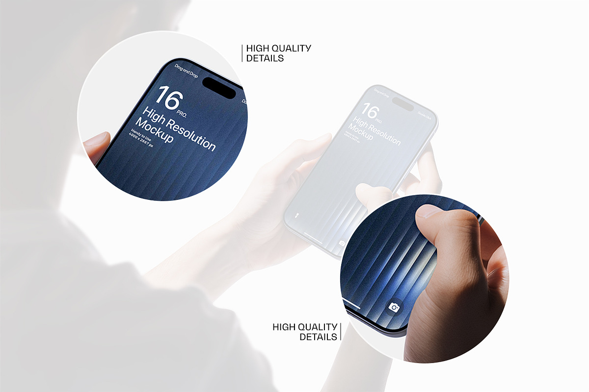 Holding iPhone 16 Pro Max Mockup, an iPhone Mockup by RamStudio2 (Photo 7 of 8)