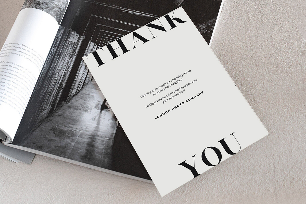 Photographer Thank You Card Template, a Card Template by Blush Created (Photo 8 of 8)