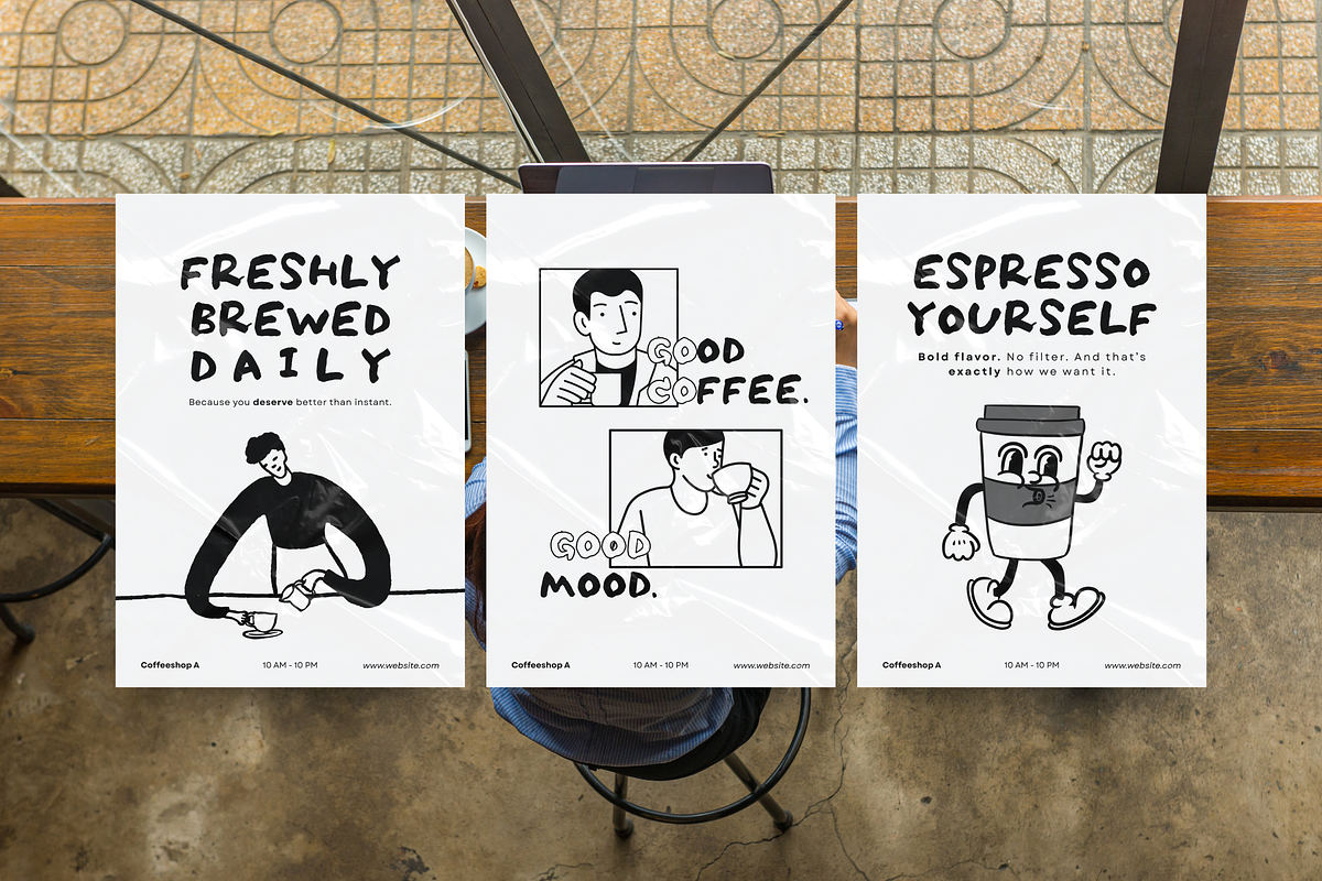 Editable Posters for Coffeeshops Canva preview 6
