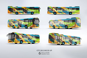 City Bus Mock-Up, a Product Mockup by DesignRushMarket