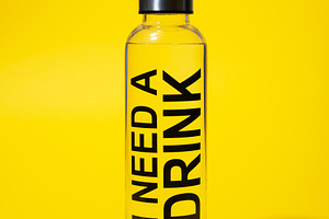 Water bottle stock photo containing bottle and water