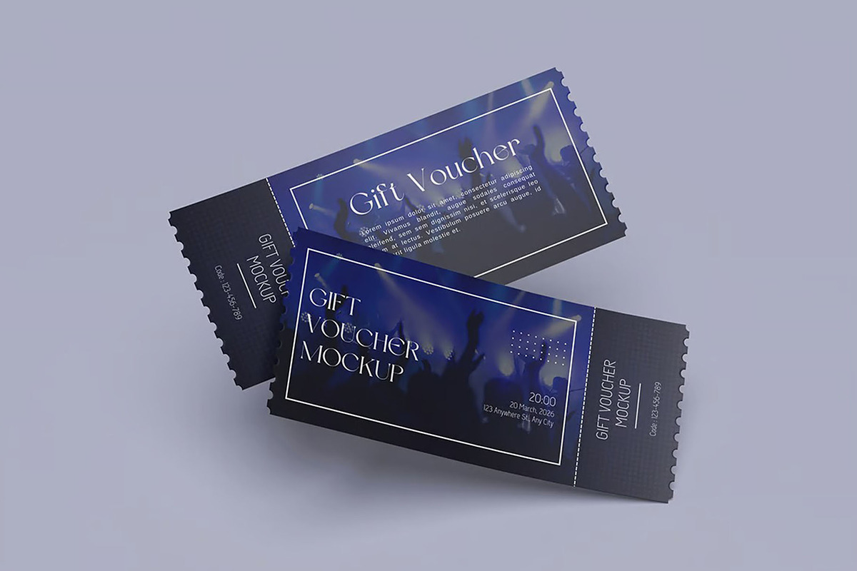 Gift Voucher Mockup, an Advertising Mockup by Hubzway (Photo 5 of 5)
