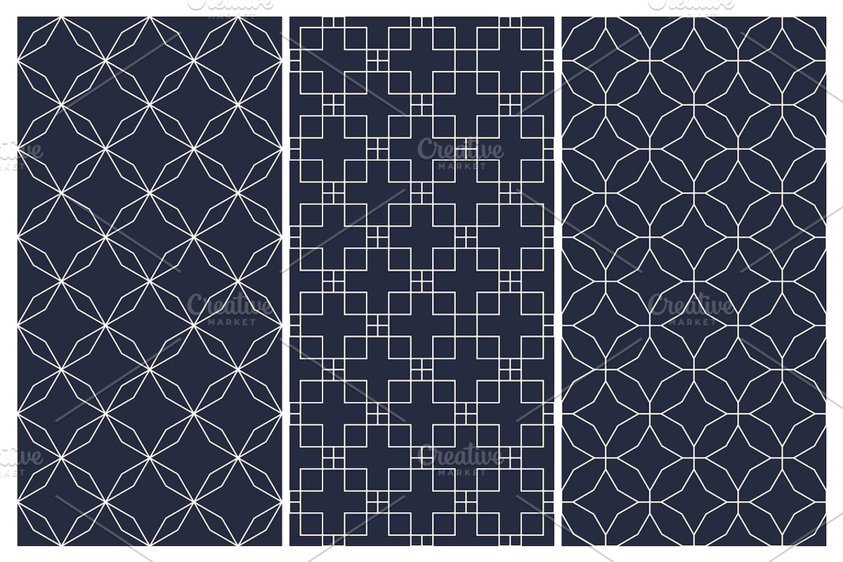 Blue ornament geometric patterns, a Pattern Graphic by ExpressShop (Photo 6 of 9)