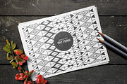 15 Hand Drawn Seamless Patterns, a Pattern Graphic by Solana (Thumbnail 5 of 6)