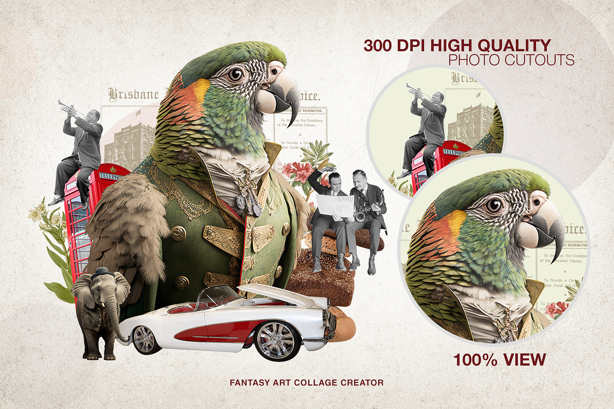 SALE! Fantasy Art Collage Creator, an Object Graphic by SNIPESCIENTIST (Photo 2 of 27)