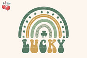 Lucky Rainbow Retro Patrick Day SVG, a Graphic by Cherry.designs (Thumbnail 1 of 4)