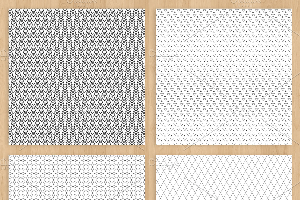 Geometric Paper Pack, a Pattern Graphic by Zlatoena Clipart (Photo 2 of 4)