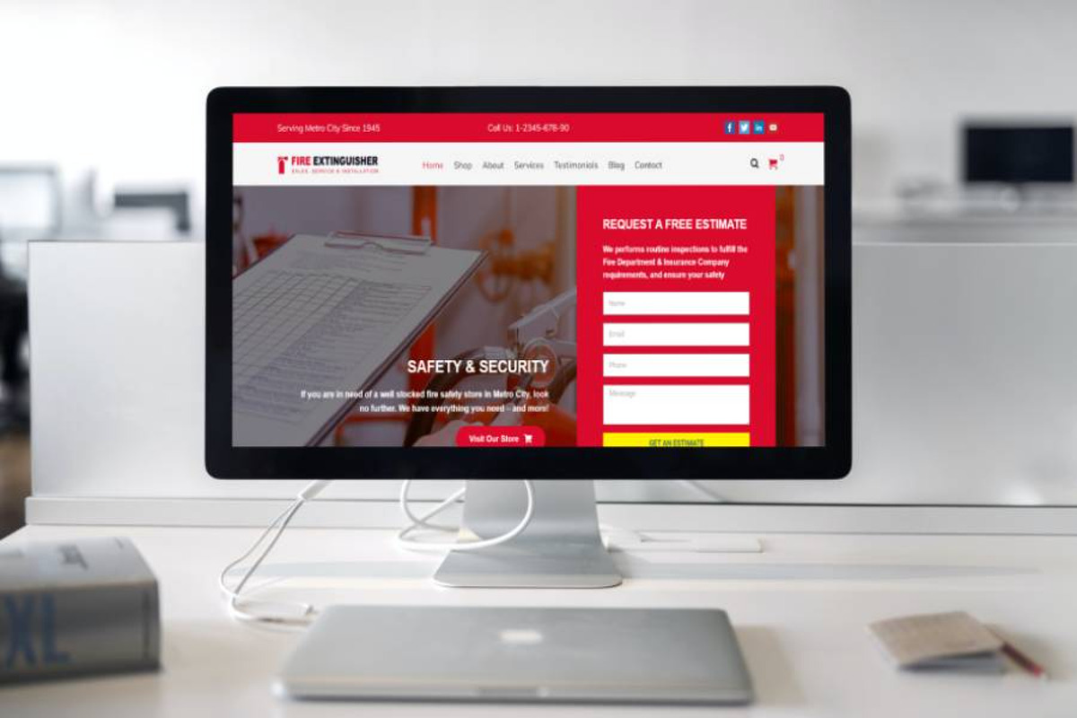 Fire Extinguisher WordPress Theme preview 3