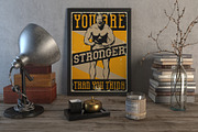 Bodybuilder Layered Font, a Symbol Font by VozzyStock (Thumbnail 8 of 12)