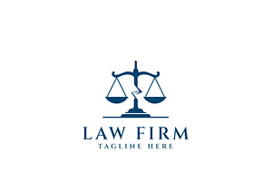 Clean Law Firm Logo, a Branding & Logo Template by HueNestify