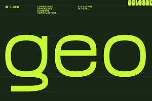 c-geo display typeface