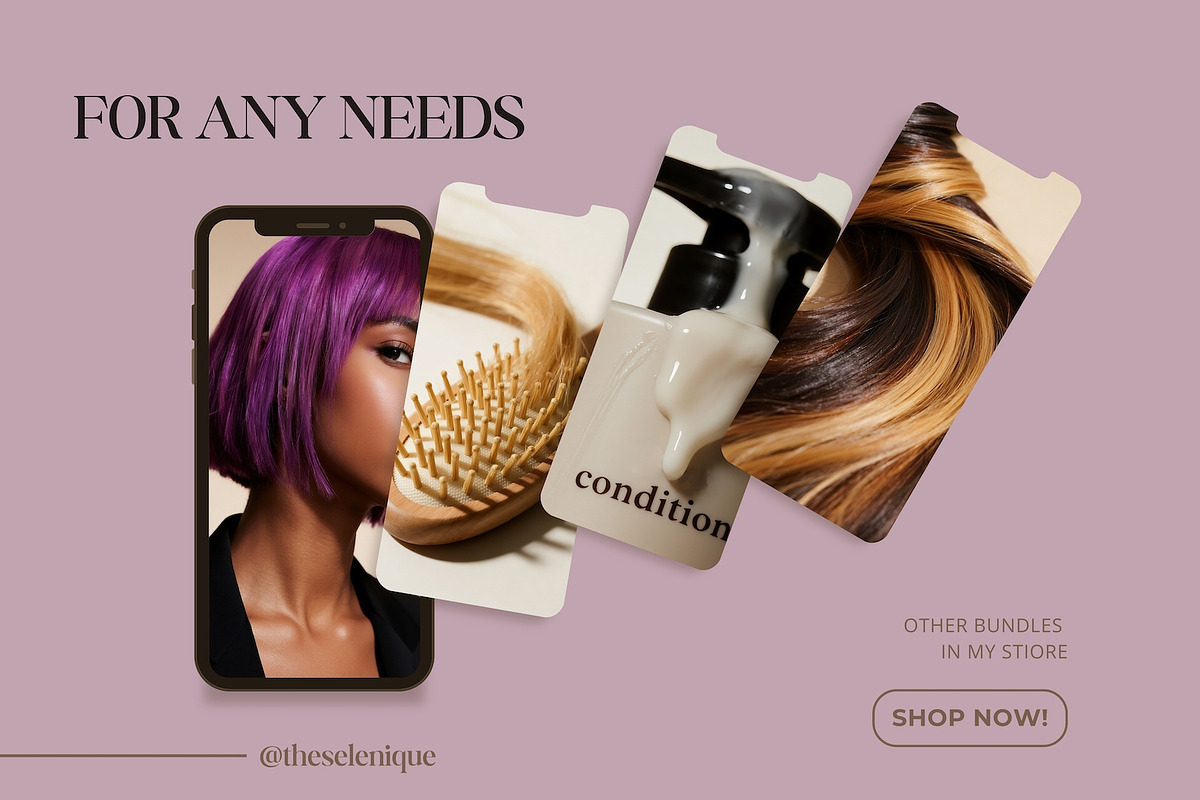 150 Hair Aesthetic Stock Images, a Beauty & Fashion Photo by Selenique Studio (Photo 8 of 10)