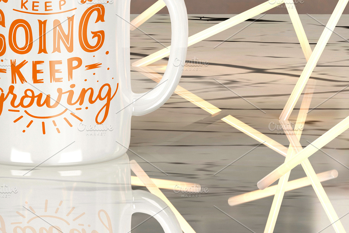 Mug White Soft Lights - Mockup, a Cups & Container Mockup by Milan Mockup (Photo 3 of 5)