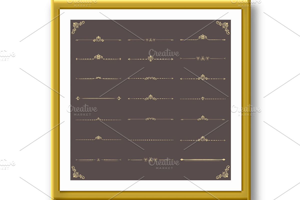 Vintage Big Set of Horizonyal, a Decorative Illustration by FineArtStudio (Photo 2 of 3)