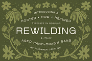 Rewilding, a Sans Serif Font by Fairwren Creative (Thumbnail 9 of 9)