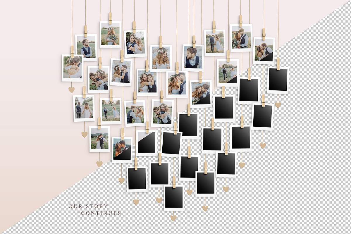 Love Heart Photo Collage Template, a Social Media Template by DesignerCandies (Photo 2 of 5)