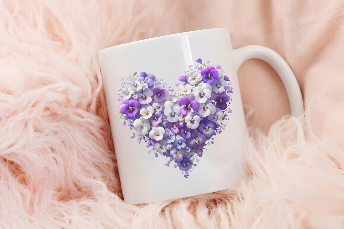 Spring Viola Flower Sublimation, an Illustration by RobertsArt (Photo 5 of 7)