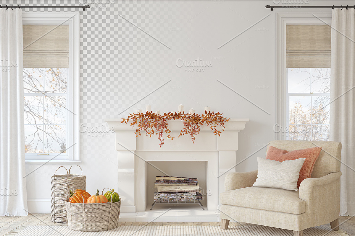AUTUMN AT THE FARMHOUSE, a Poster Template by MyHomeMockups (Photo 7 of 12)