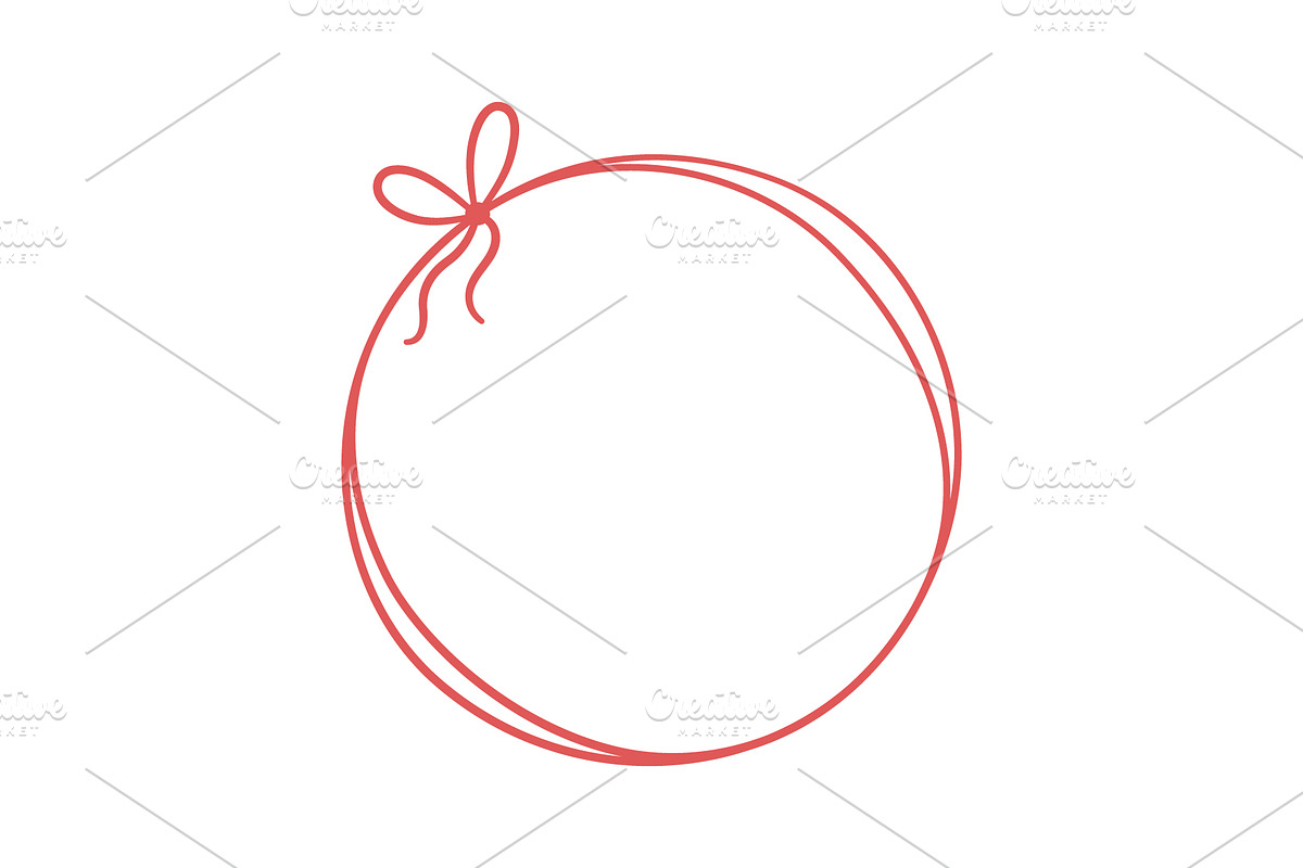 Bow circle coquette frames, an Object Graphic by Elena Pimukova (Photo 8 of 9)