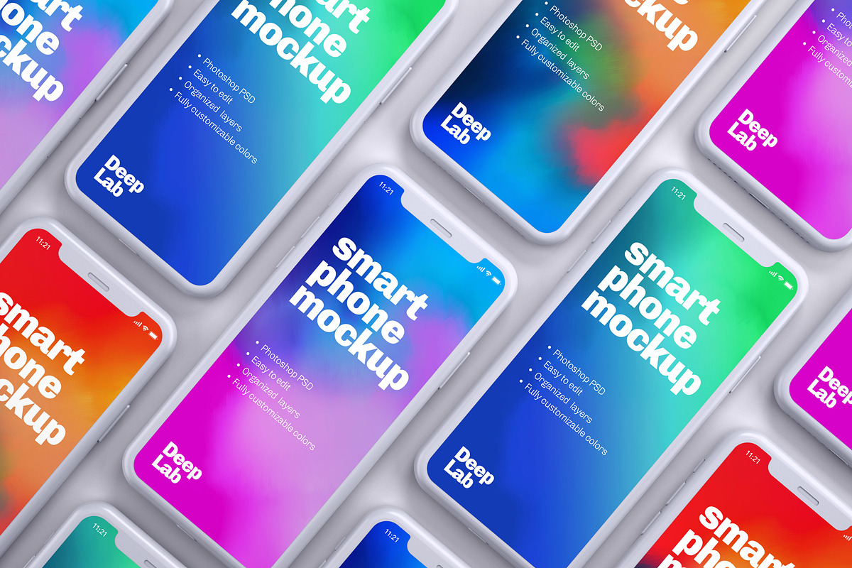 iPhone 11 Pro Clay Mockup Set, an iPhone Mockup by Deeplab (Photo 18 of 25)