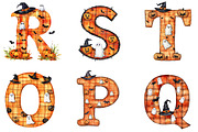 Halloween Alphabet Letters Bundle, a Seasonal Illustration by Designking (Thumbnail 4 of 4)
