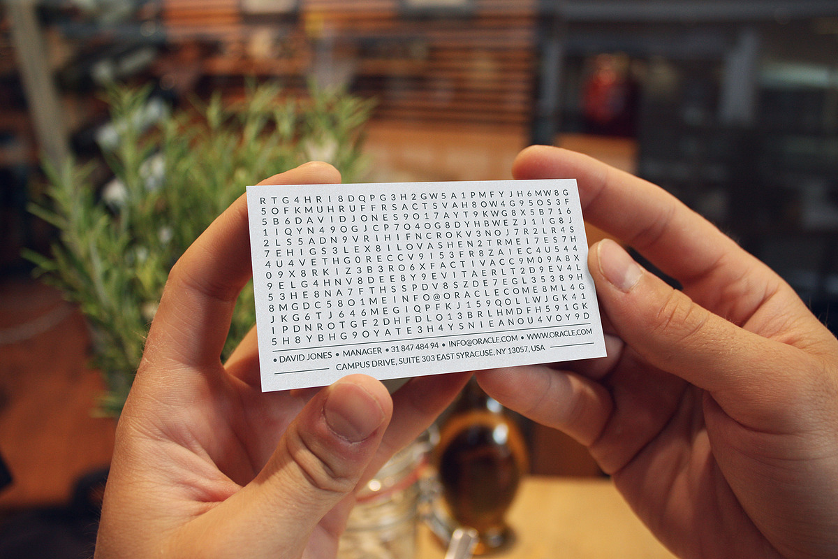 Word Search Business Card, a Business Card Template by Marvel (Photo 1 of 6)