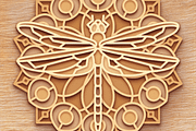 Dragonfly 3D Mandala - Laser cut, an Object Graphic by Arshad Ali (Thumbnail 6 of 8)