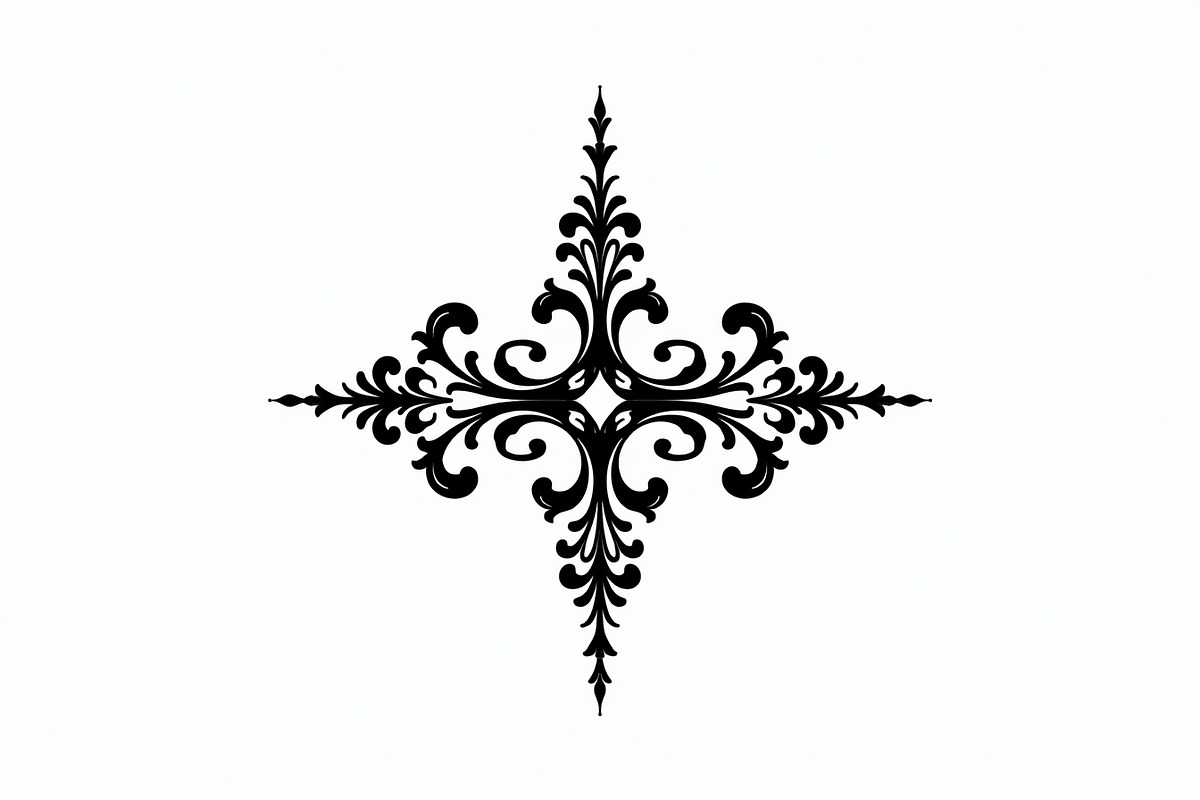 Classic Ornament Silhouette Vector, an Illustration by BIPLOB EXPERT (Photo 8 of 9)