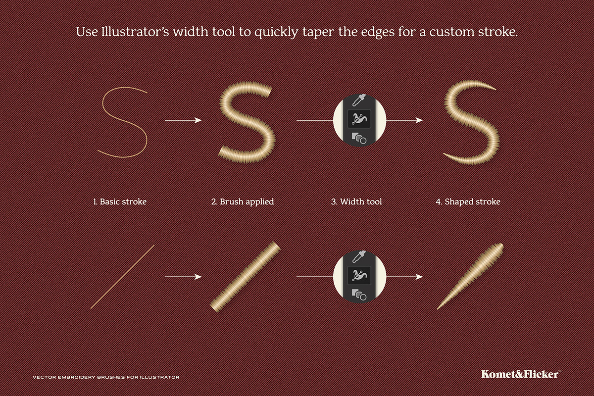 Vector Embroidery Brushes, a Brush Add-On by Komet & Flicker (Photo 12 of 13)