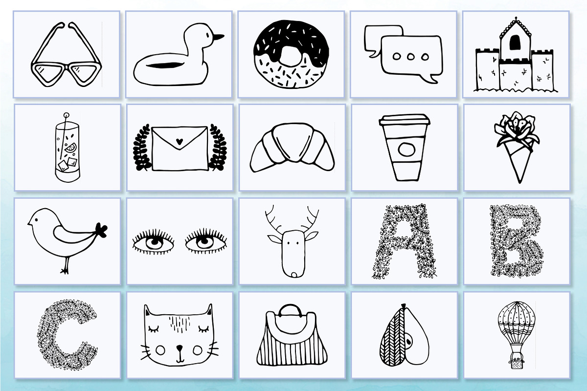 Hand drawn Elements Vector and PNG, an Illustration by Suzy-Lou (Photo 6 of 7)