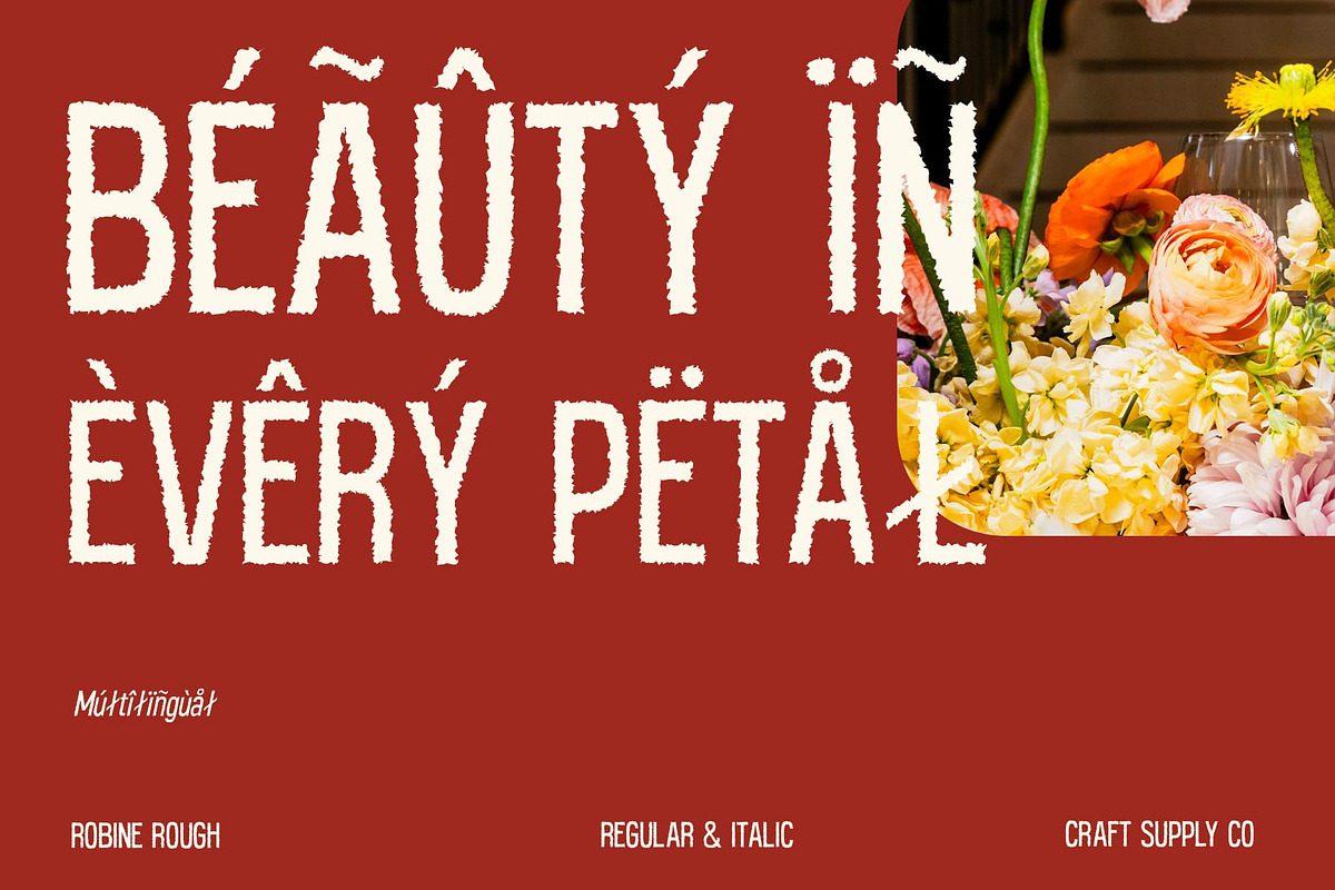 Robine Rough, a Sans Serif Font by Craft Supply Co. (Photo 6 of 8)