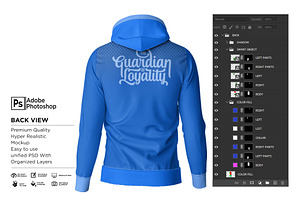 Hoodie Jacket Fullzipper Mockup