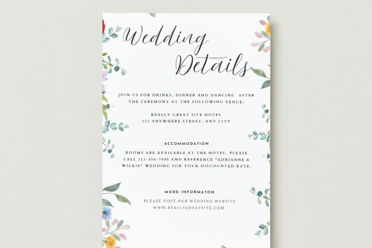 Floral Wedding Suite Canva Set, an Invitation Template by WynterLife Studio (Photo 6 of 7)