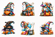 Halloween Gnomes Clipart Set, a Seasonal Illustration by fashionaddict (Thumbnail 3 of 7)
