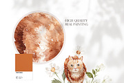 Watercolor Clipart - COTTAGE TABLE, a Decorative Illustration by Beigetime (Thumbnail 4 of 9)