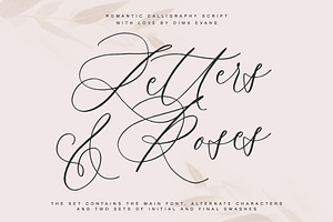 Letters & Roses Luxury Script