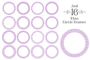 Lavender Lace Vector Frames, an Illustration by Amanda Ilkov (Thumbnail 5 of 5)