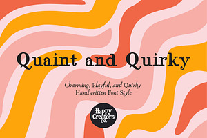 Quaint and Quirky Font