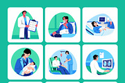 Health and Hospital Art Set, a Healthcare Illustration by Brickclay (Thumbnail 8 of 9)