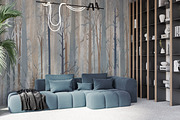 Wallpaper mockup Luxury living room, a Household Mockup by Hunny Badger (Thumbnail 5 of 9)