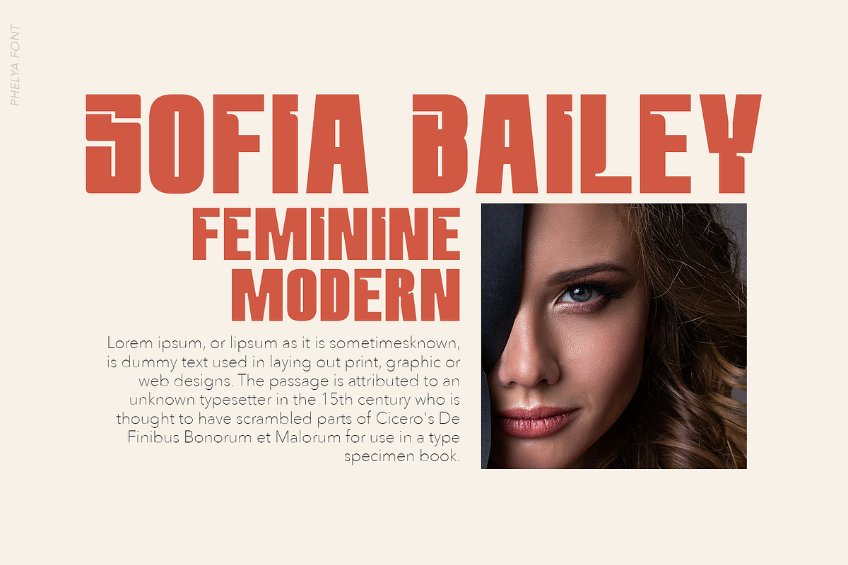 Phelya Display Font, a Font by madeDeduk (Photo 4 of 10)