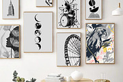 78 Minimalist Wall Art Prints, a Wallpaper Graphic by Helospace (Thumbnail 3 of 10)
