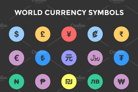 World Currency Symbols / Icons preview 4