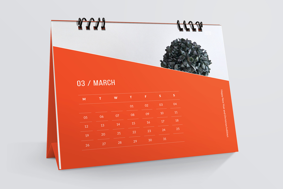 Desk Calendar 2018, a Stationery Template by Vepix (Photo 6 of 12)