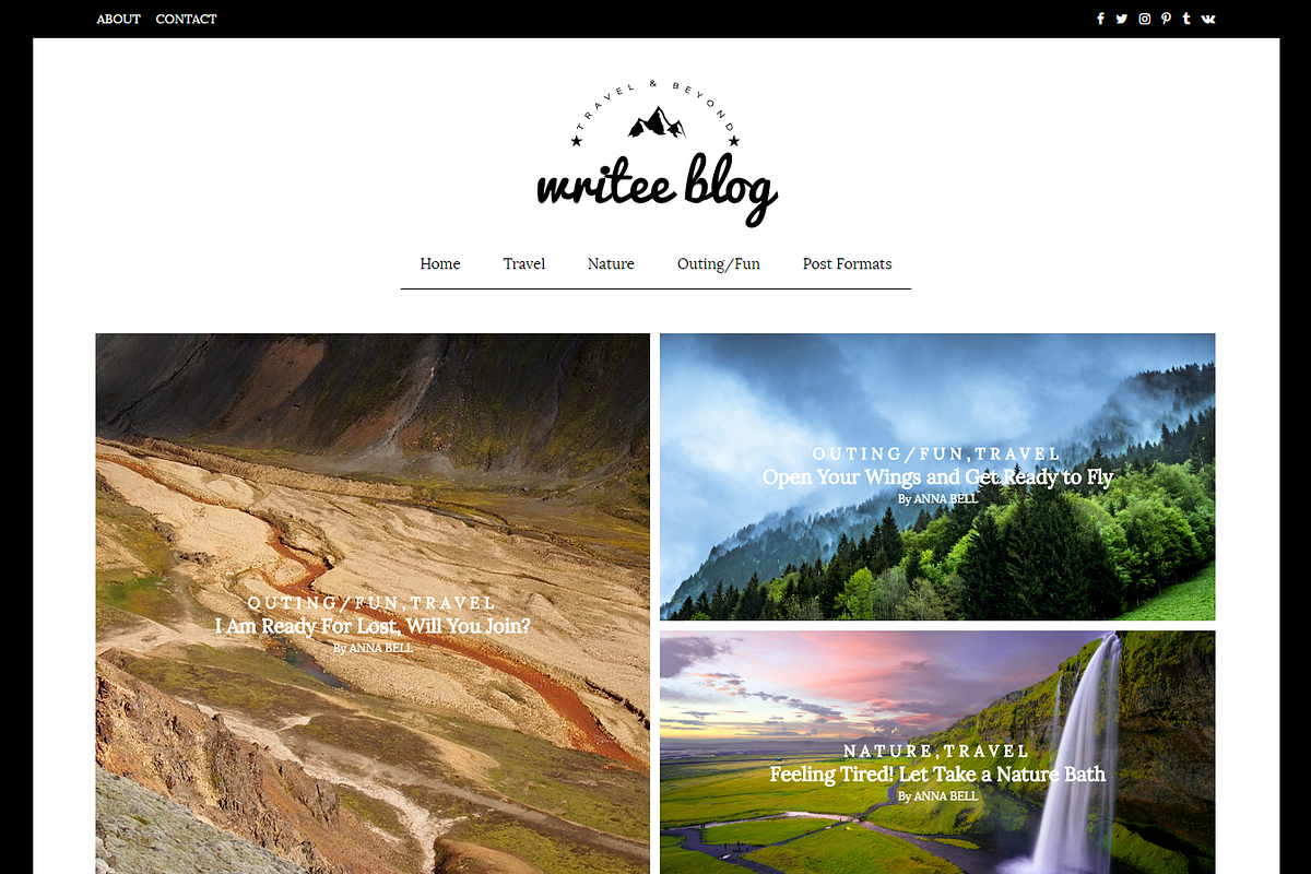 Writee Pro WordPress Blog Theme, a WordPress Template by Scissor Themes