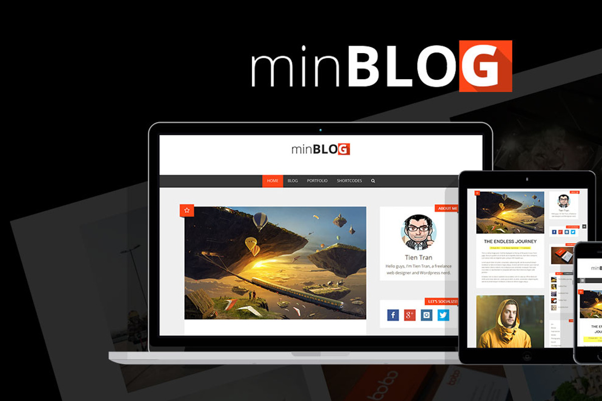 MinBlog - Personal Mnimalist Theme, a WordPress Template by Unik Pixel