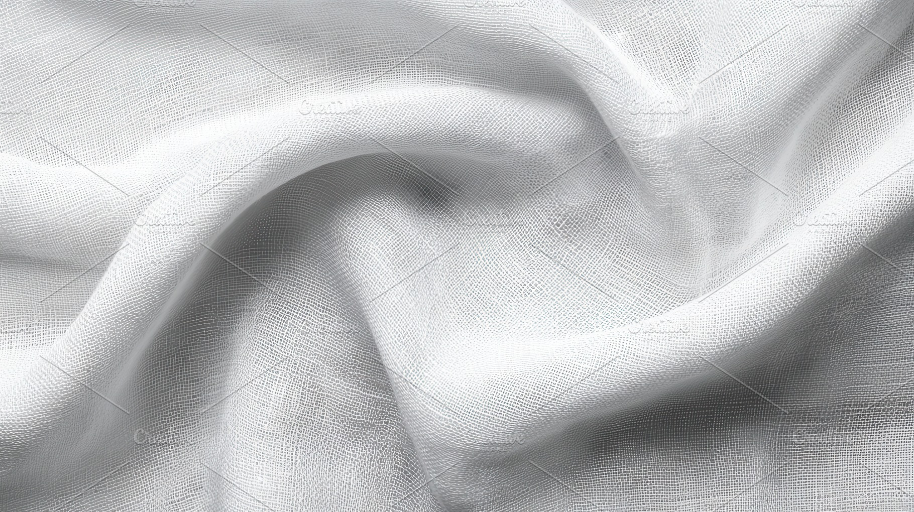 Natural white linen fabric draping, a Photo by Pavel_design