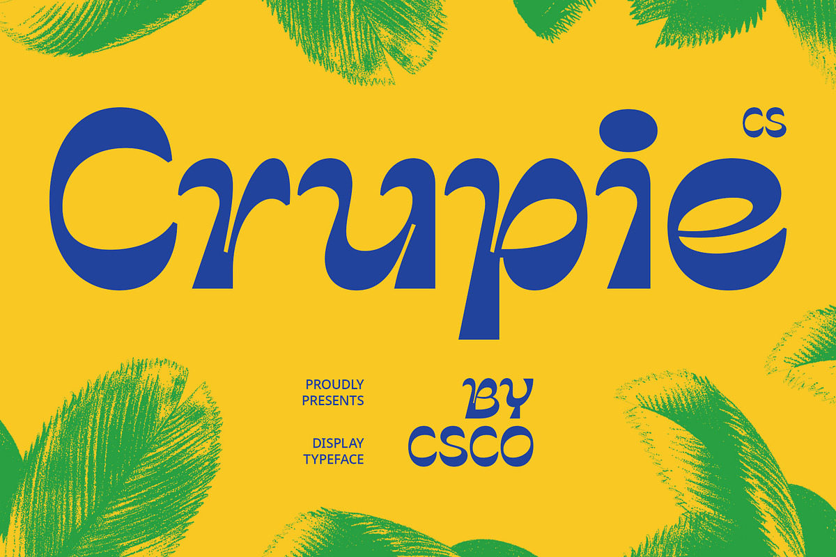 CS Crupie – Reverse Contrast Font, a Sans Serif Font by Craft Supply Co. (Photo 1 of 8)
