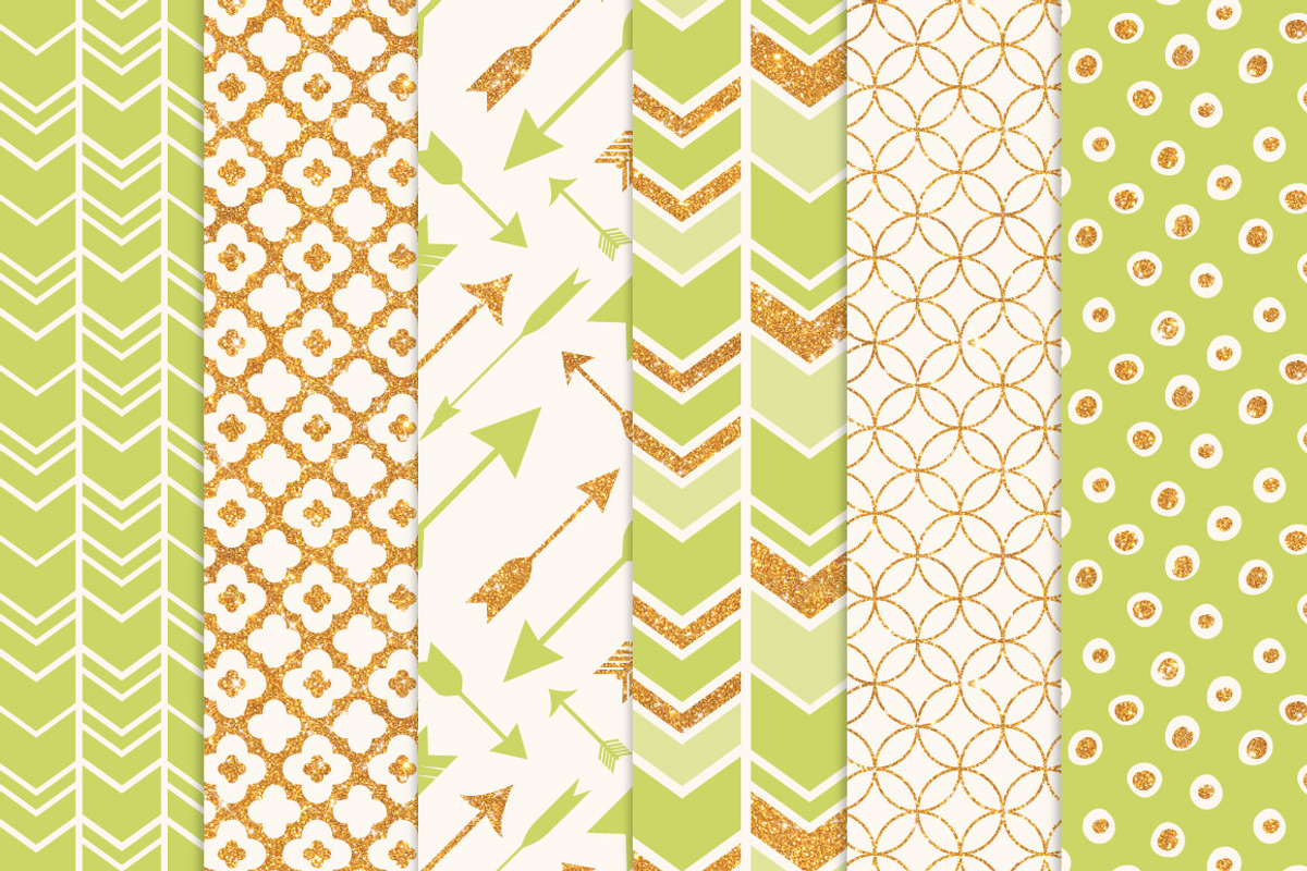 Bamboo Bohemian Digital Papers, a Pattern Graphic by Amanda Ilkov (Photo 3 of 3)